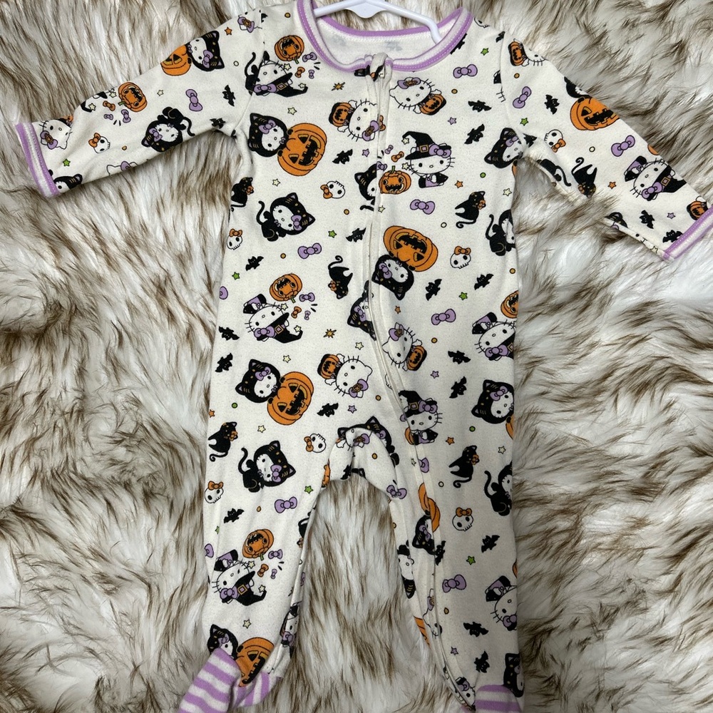 Hello Kitty 3-6 month Halloween footie